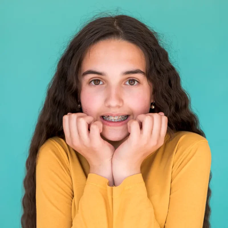 Teenager with braces at ARC Dental Surgery